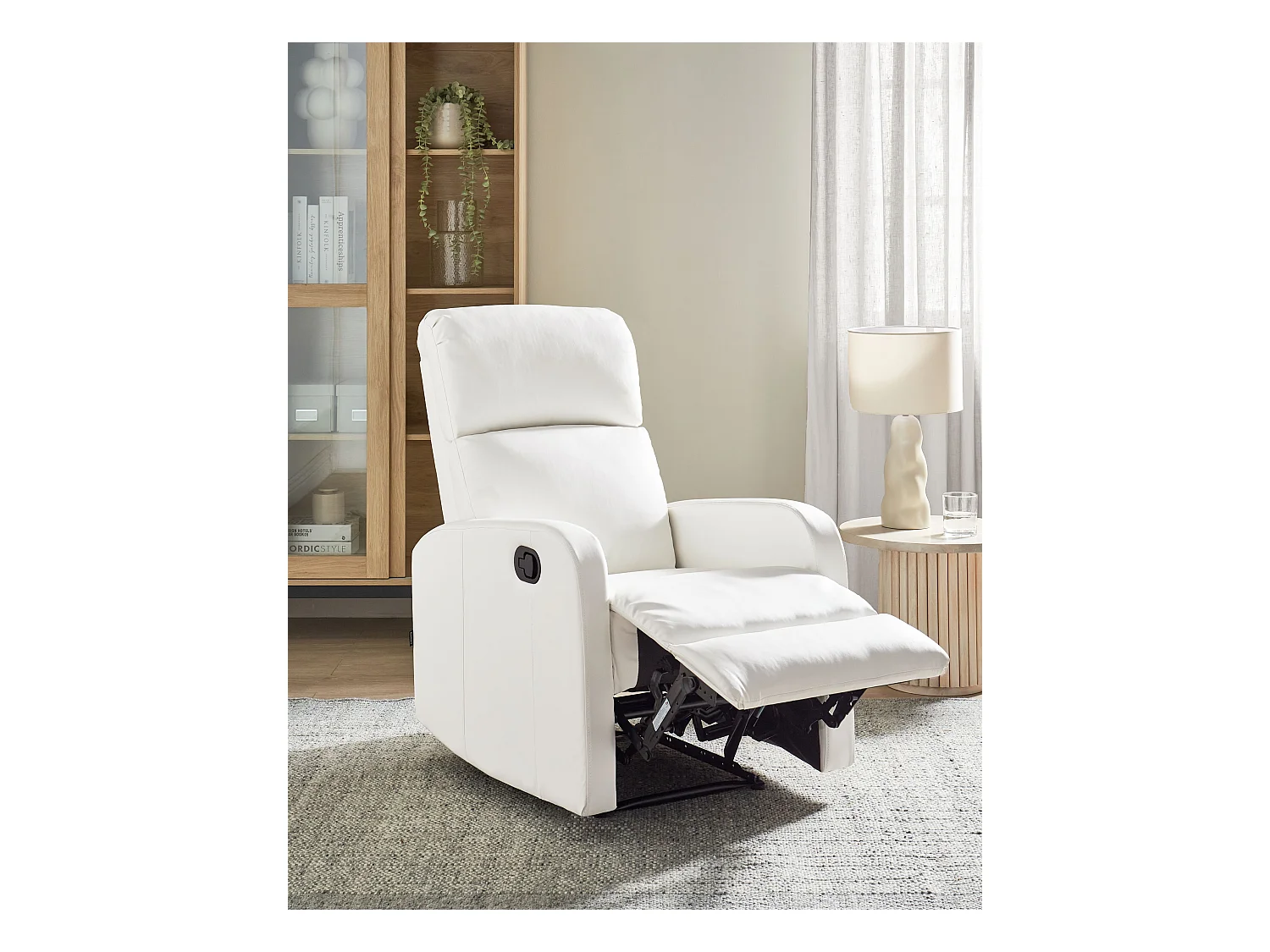 Relaxfauteuil VIRRAT Kunstleer Wit