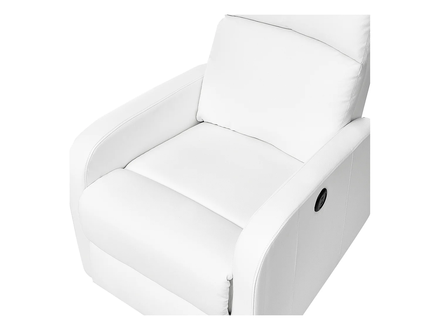 Relaxfauteuil VIRRAT Kunstleer Wit