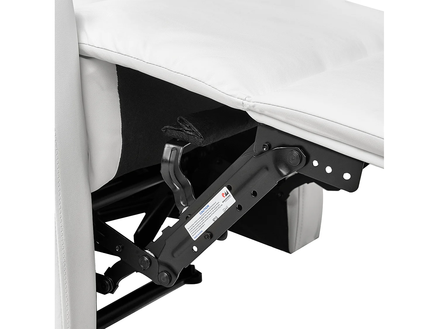 Fernsehsessel Kunstleder weiß mit USB-Port manuell verstellbar modern Virrat