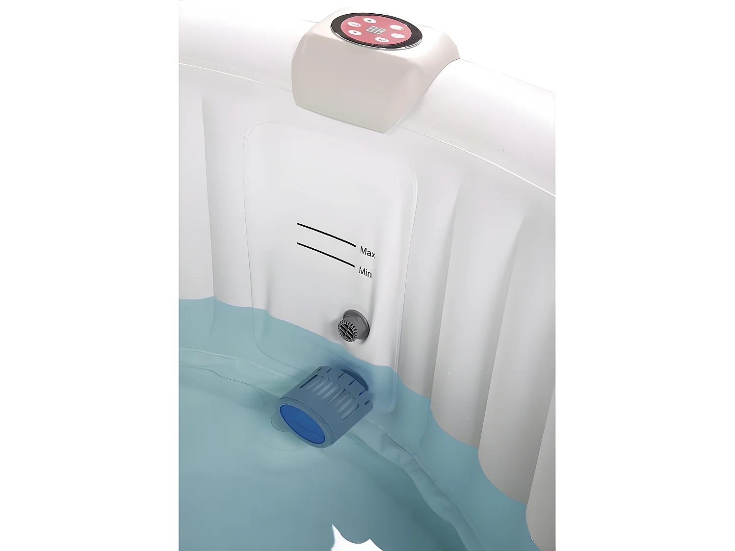 Spa inflável "Saint Tropez" em PVC - 4 lugares - Preto com 110 jatos de bolhas e sistema de aquecimento eficiente