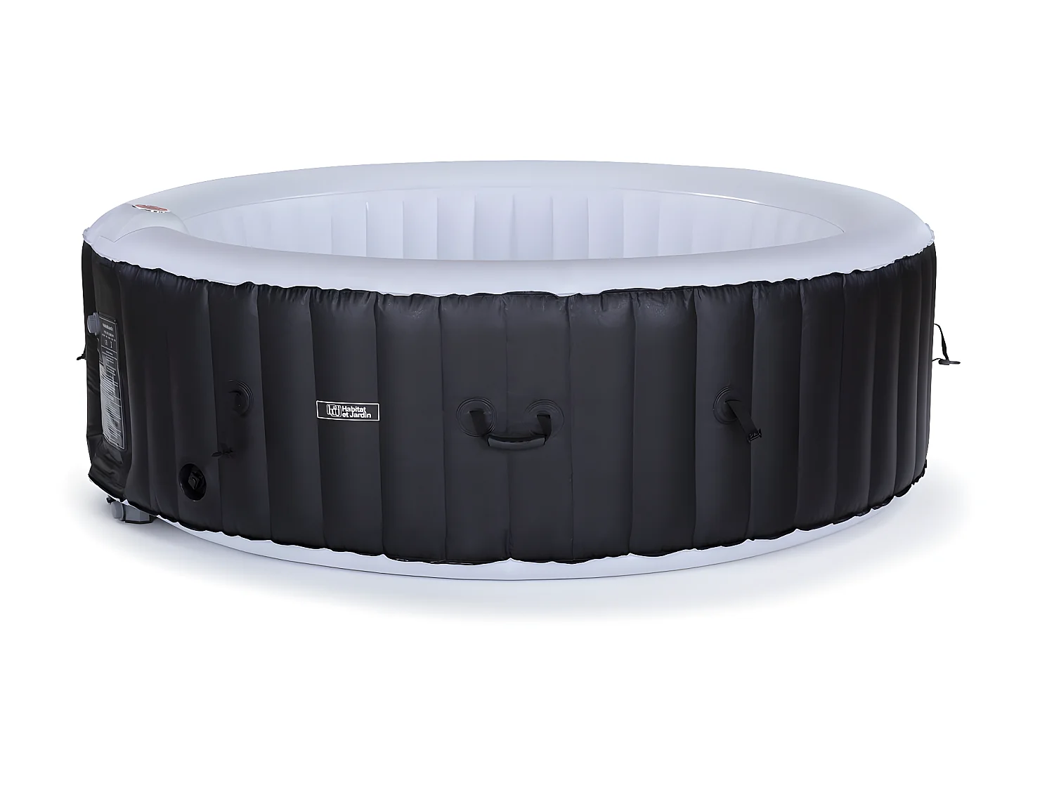 Aufblasbarer Whirlpool "Saint Tropez" 6 Personen - Rund - Schwarz