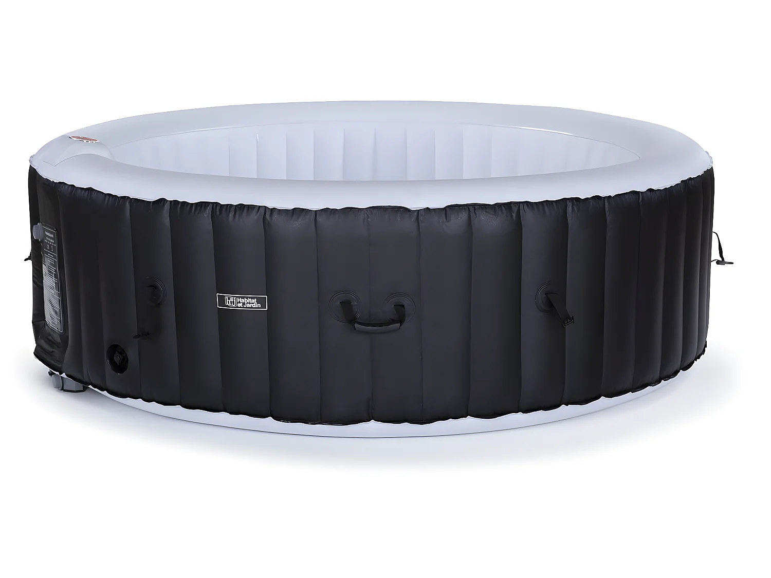 Spa hinchable SAINT TROPEZ EN PVC - 6 PLAZAS- NEGRO/ GRIS CLARO