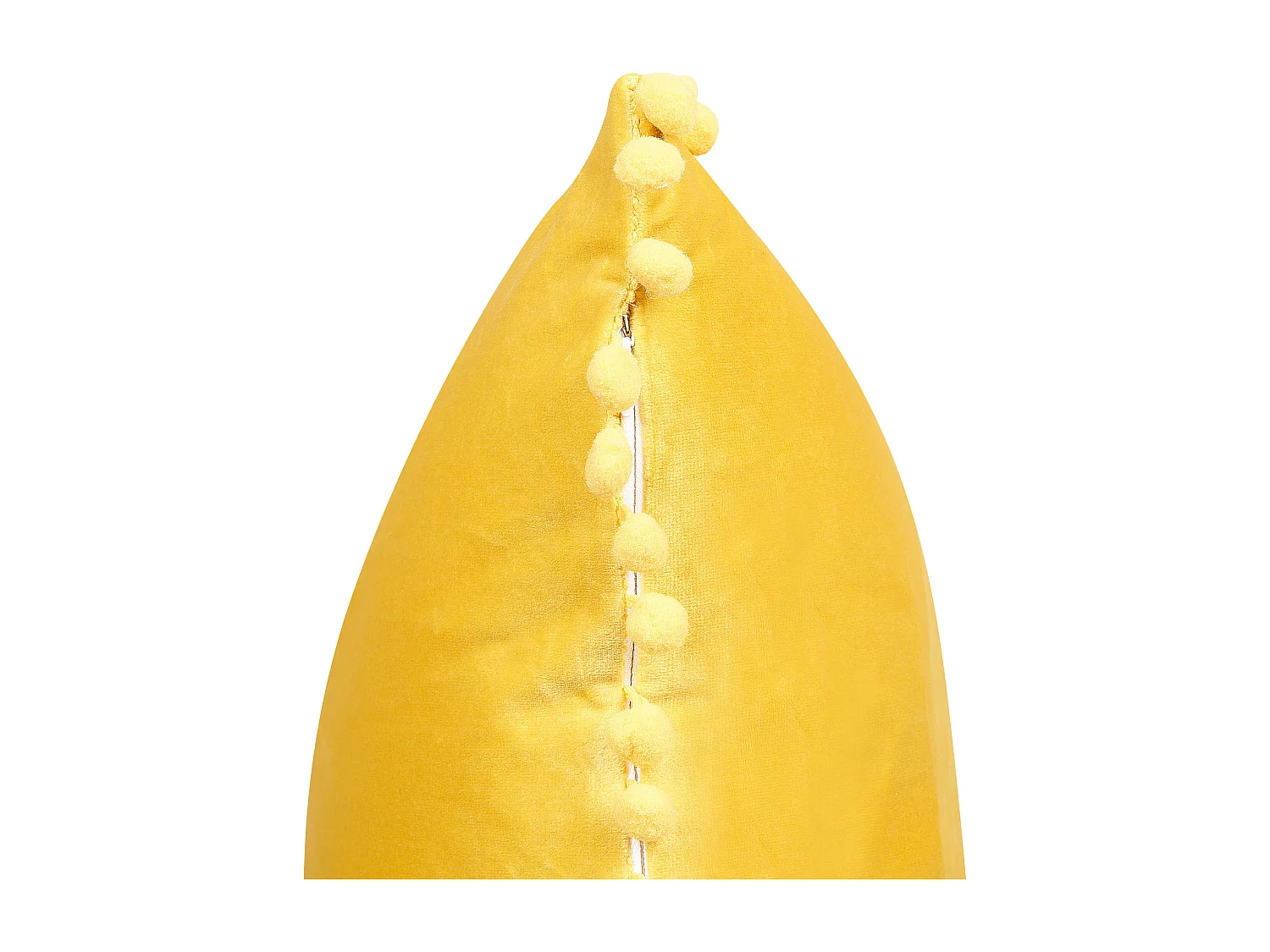 Lot de 2 coussins décoratifs AERANGIS Velours 45 x 45 cm Jaune Unicolore