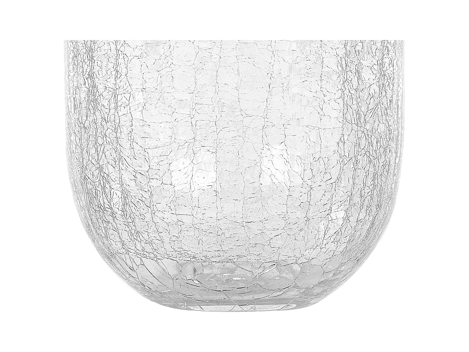Blumenvase KYRAKALI Glas 28 cm Transparent