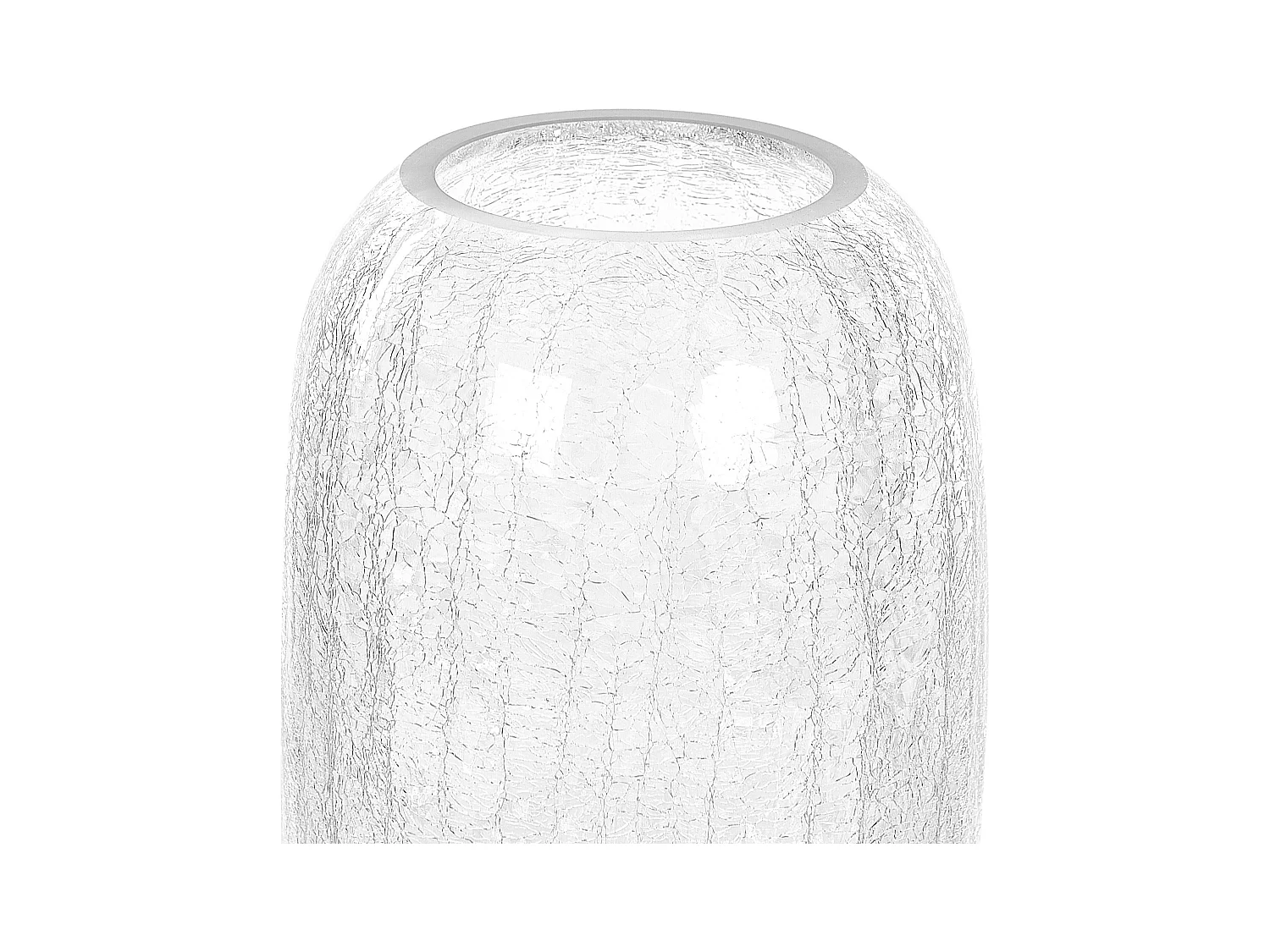 Jarrón para flores KYRAKALI Vidrio 28 cm Transparente