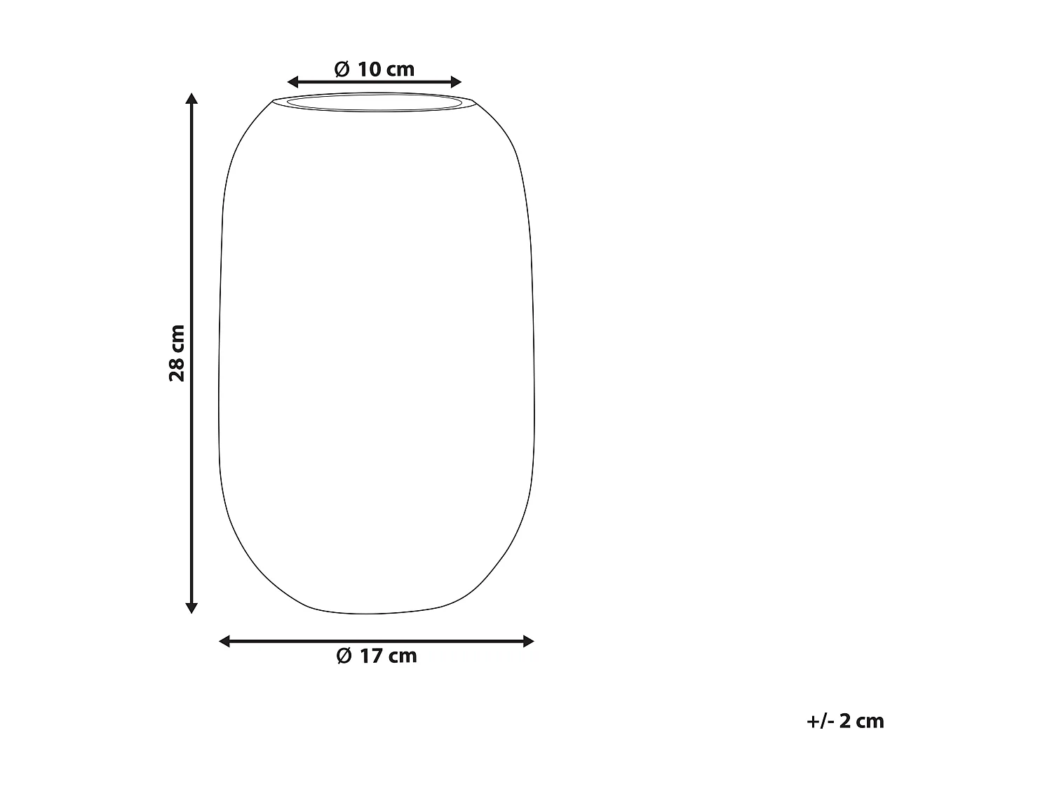 Blumenvase KYRAKALI Glas 28 cm Transparent