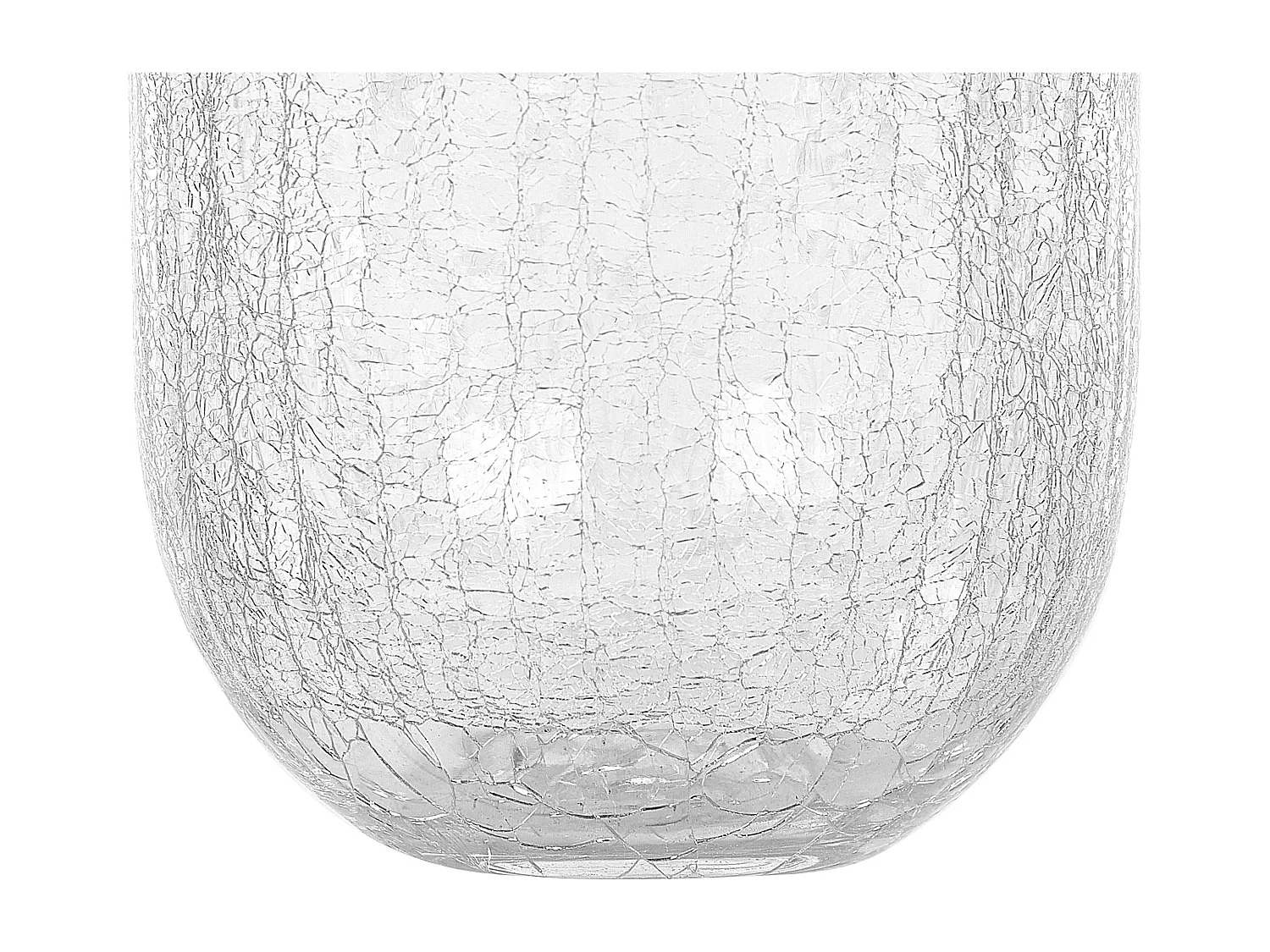 Blumenvase KYRAKALI Glas 28 cm Transparent
