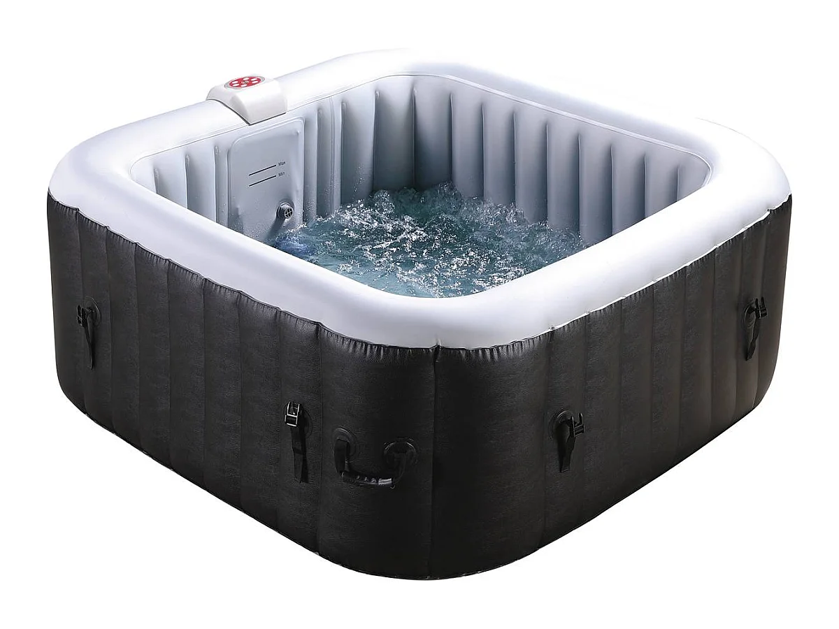 Spa Gonflable NICE en PVC - 4 places - Gris/Noir