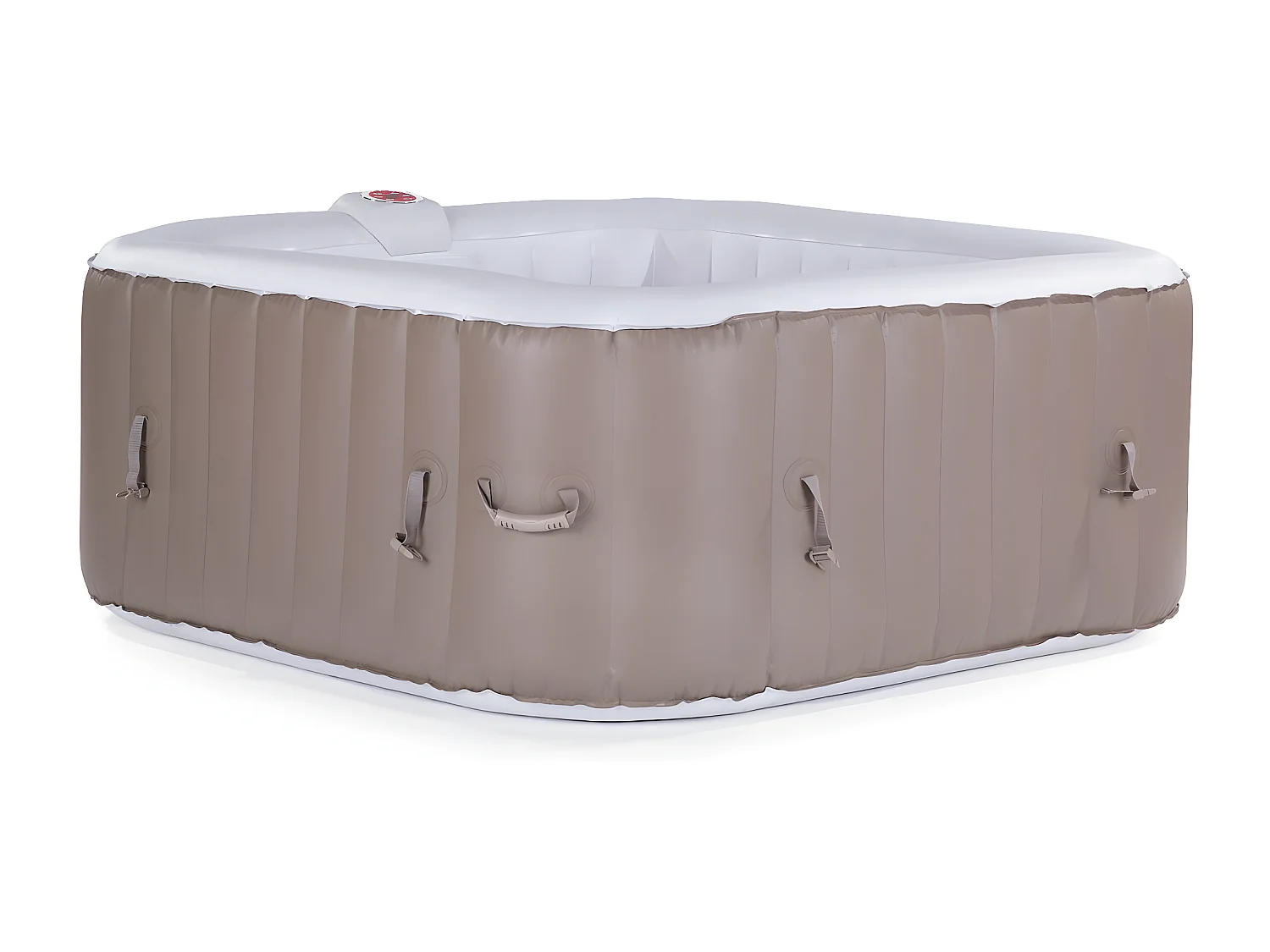 Spa hinchable - "Monac" en PVC - 6 personas - topo/ crema