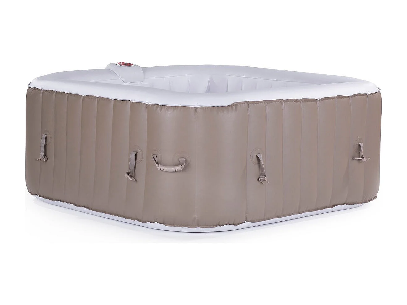 Spa hinchable - "Monac" en PVC - 6 personas - topo/ crema