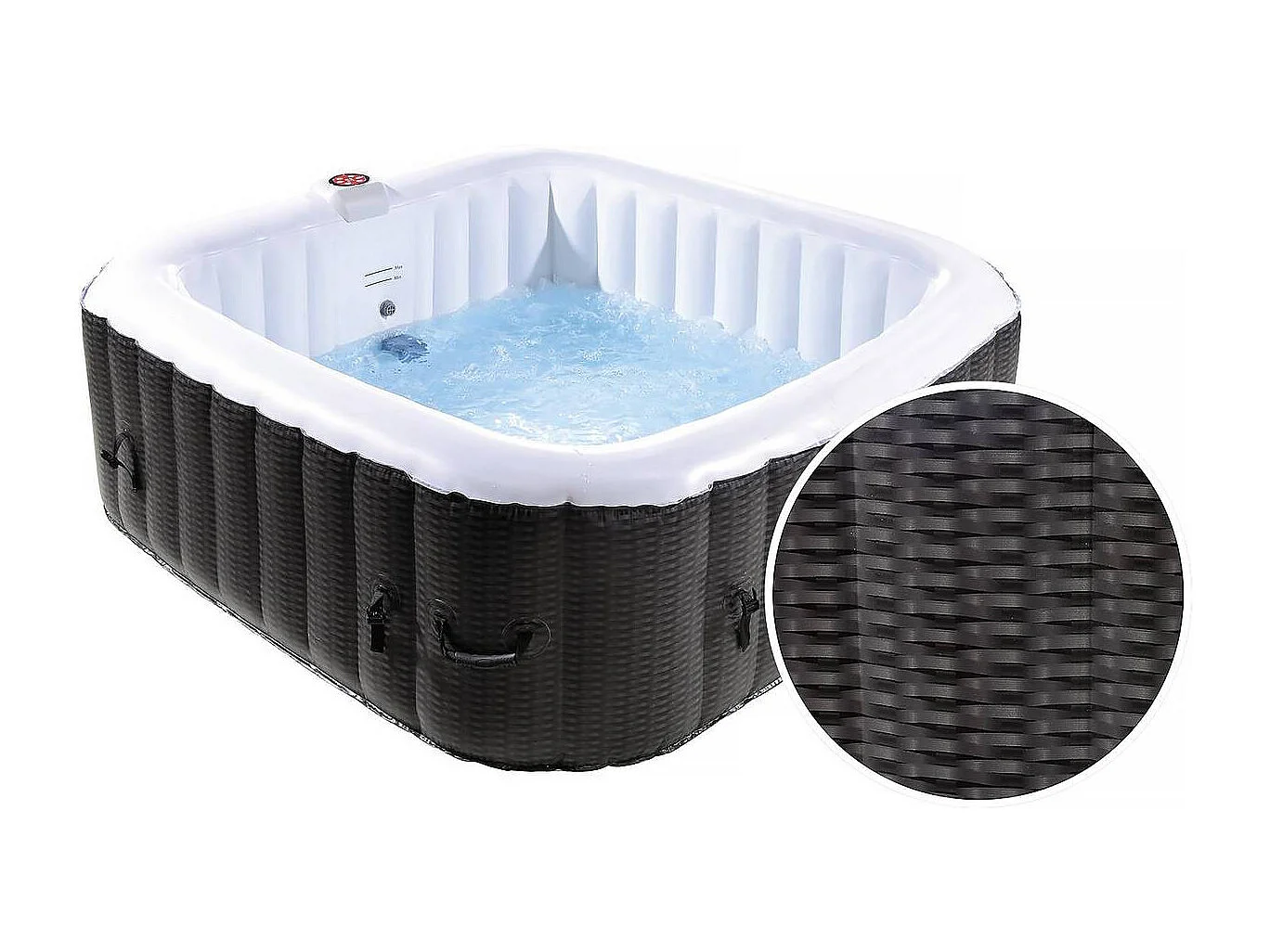 Spa hinchable Nice en PVC - 6 plazas - Marron/crema