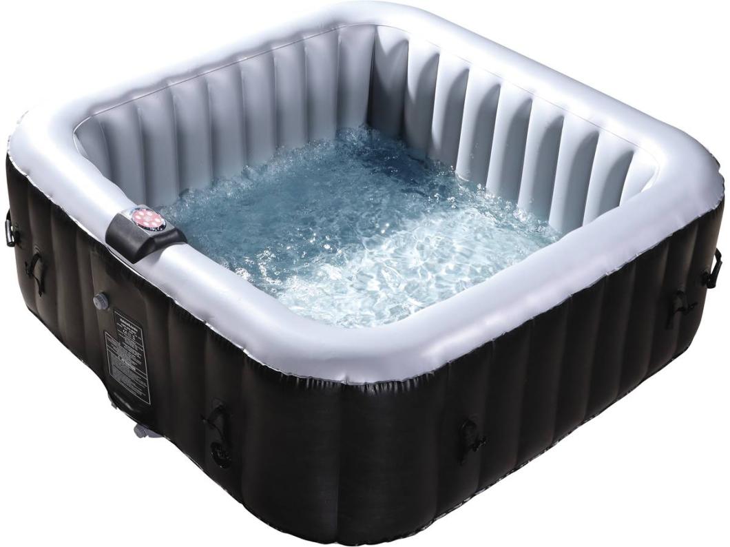 NICE PVC Inflatable Spa - 6 posti - Grigio / Nero