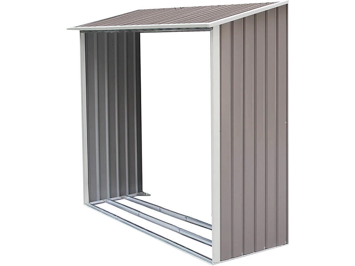 Armazenamento de lenha em aço galvanizado para abrigo de jardim "Dallas" - 5,29 M²