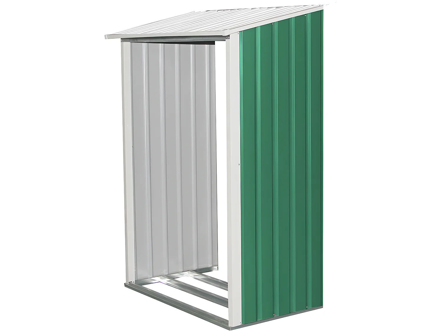 Optie houtopslag haardhout rek buiten voor tuinhuisje "ROSAS" 2,71 m²