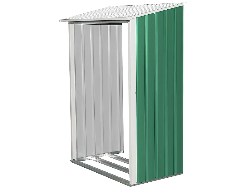 Optie houtopslag haardhout rek buiten voor tuinhuisje "ROSAS" 2,71 m²