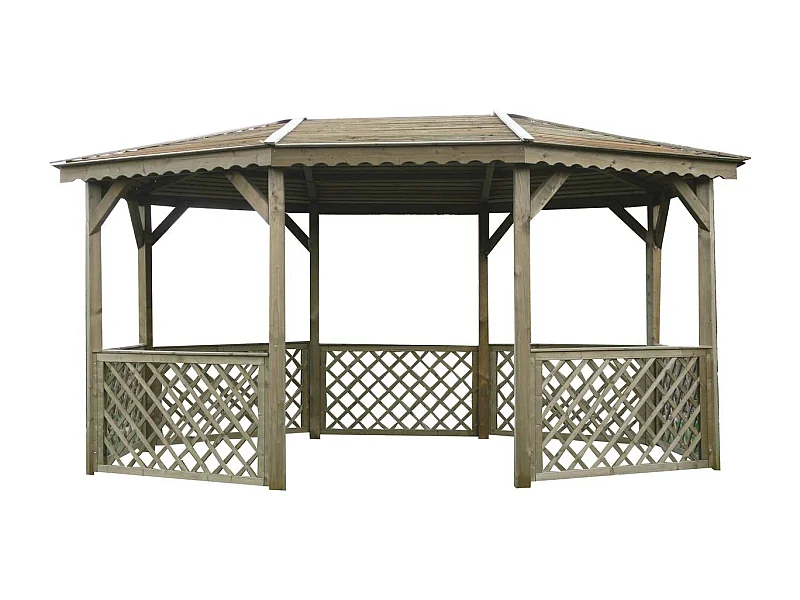 Kiosque bois - 4.45 x 3.40 m