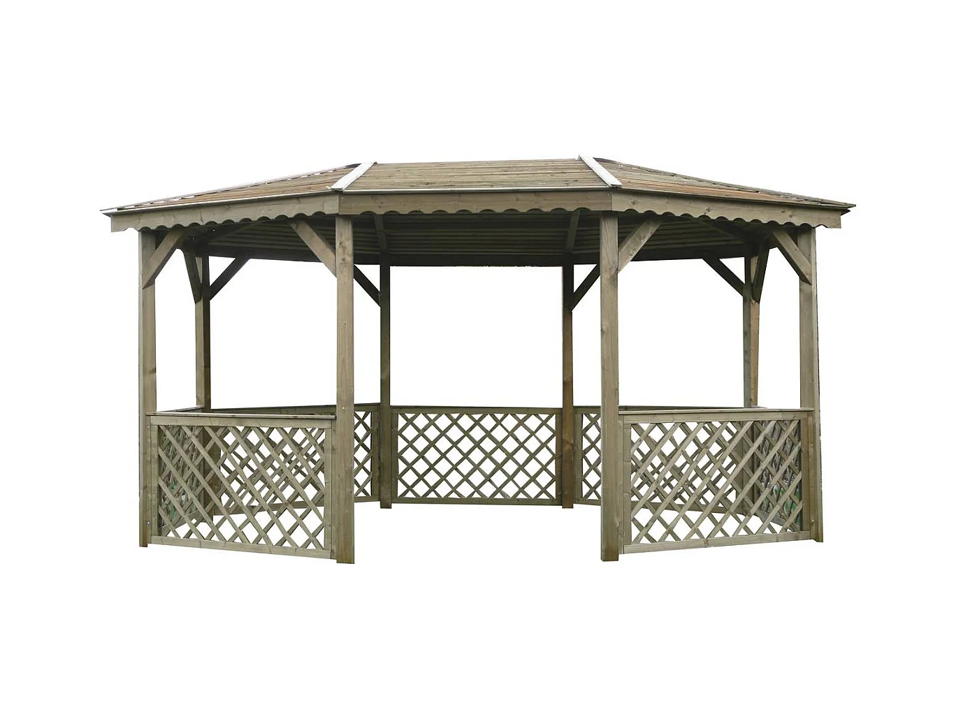 Kiosque bois - 4.45 x 3.40 m