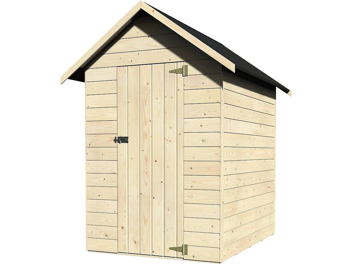 Abri jardin bois "Ambeal" - 1.98 m² - 1.22 x 1.62 x 2 m - 12 mm