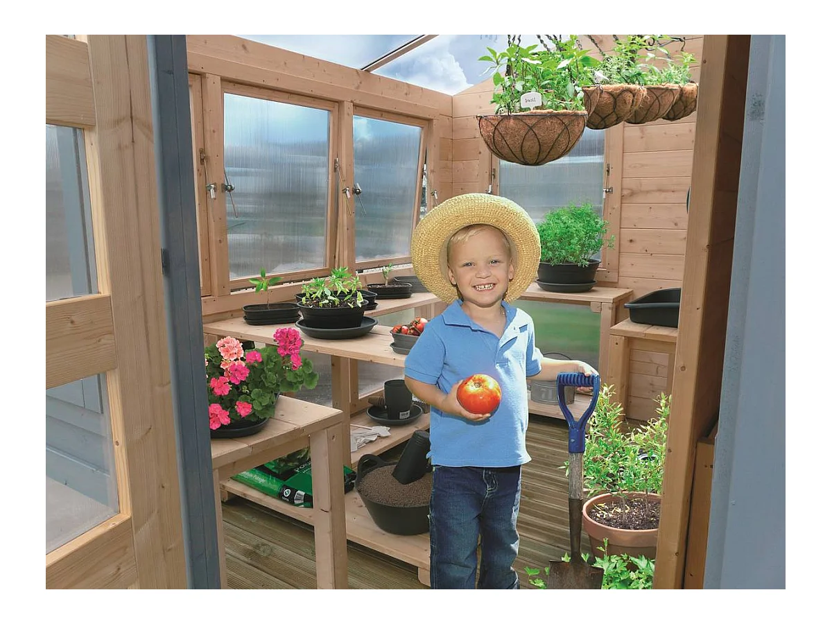 Abri jardin bois "Merano" - 8.92 m² - 2.99 x 2.99 x 2.64 m - 28 mm