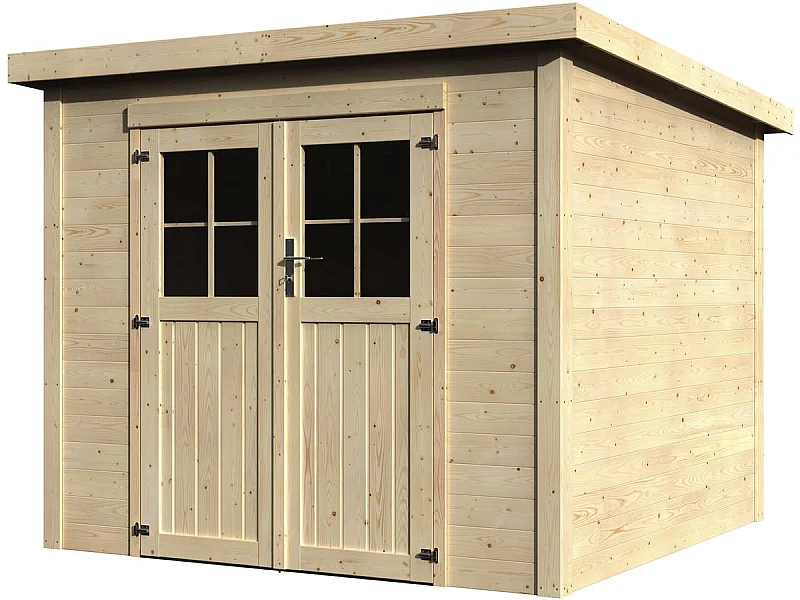 Abri jardin bois "Talion" - 5.36 m² - 2.30 x 2.33 x 2.02 m - 19 mm