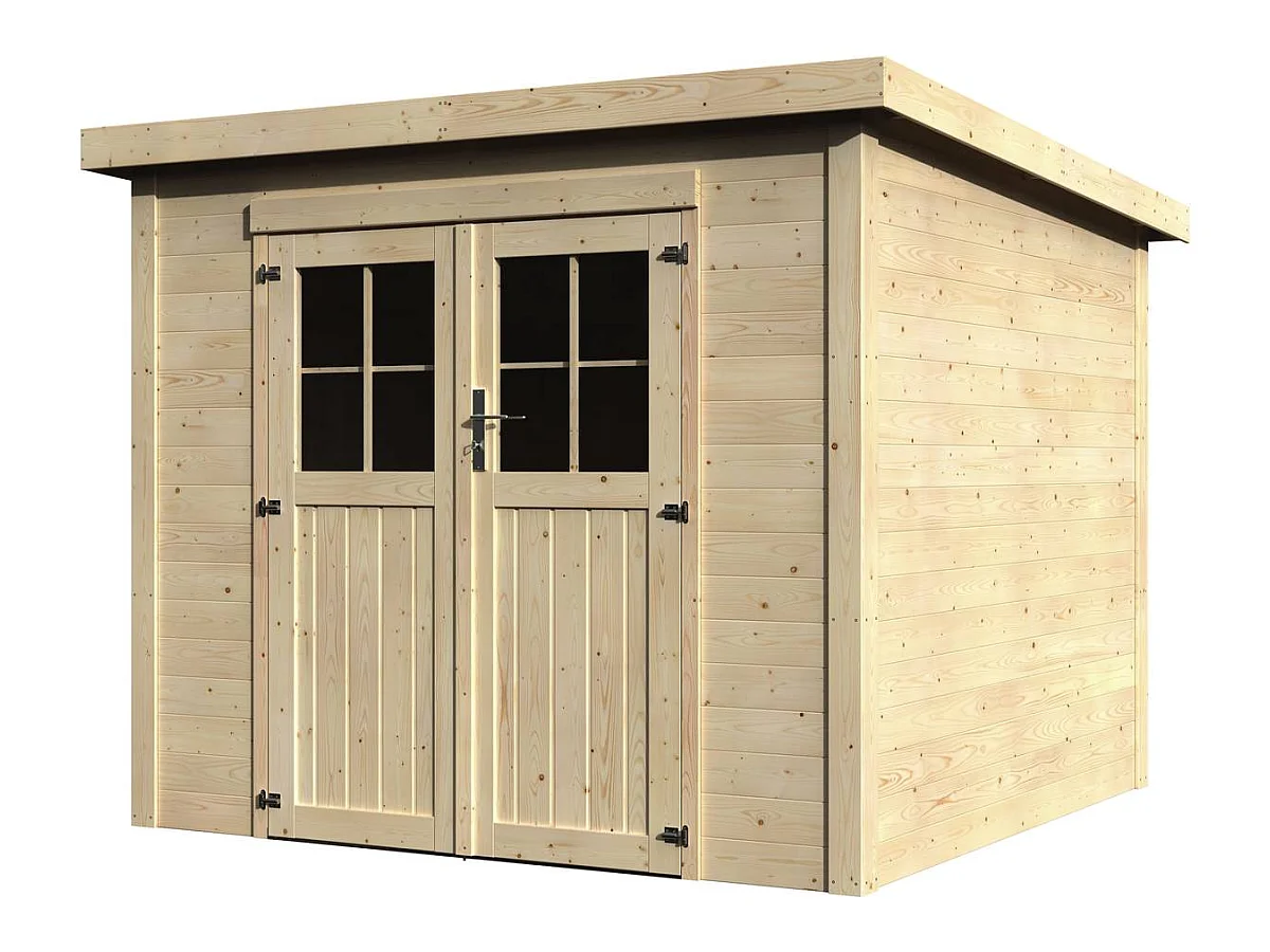 Abri jardin bois "Talion" - 5.36 m² - 2.30 x 2.33 x 2.02 m - 19 mm