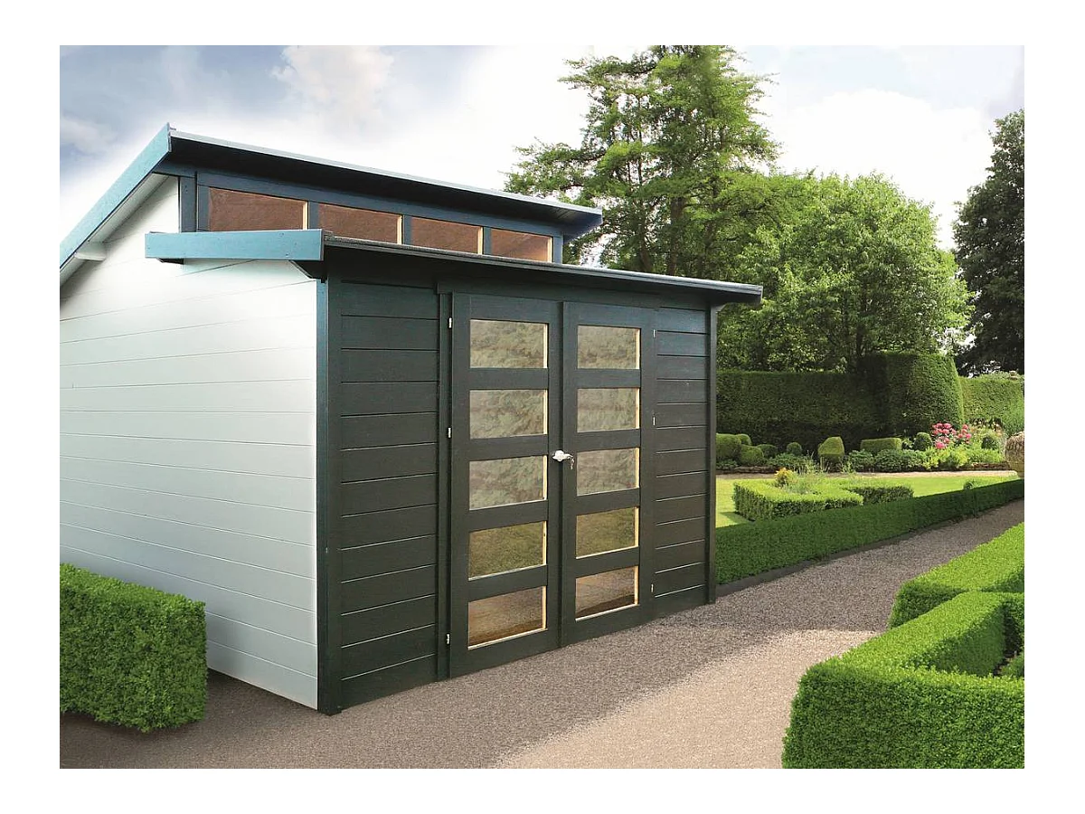 Abri jardin bois "Milano" - 8.92 m² - 2.99 x 2.99 x 2.63 m - 28 mm