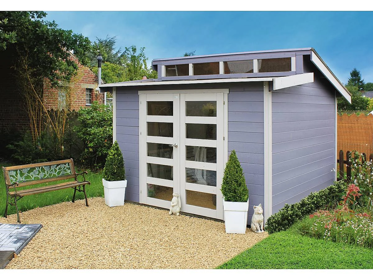 Abri jardin bois "Milano" - 8.92 m² - 2.99 x 2.99 x 2.63 m - 28 mm