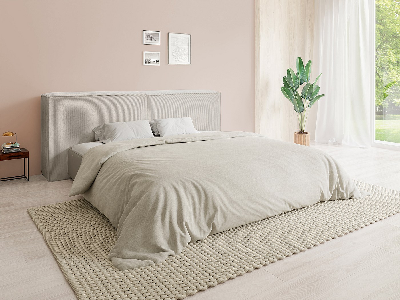 Copertura Per Testiera Letto In Velluto Elasticizzato - Grigio, 110-130 Cm, Antipolvere E Lavabile - Foto 3