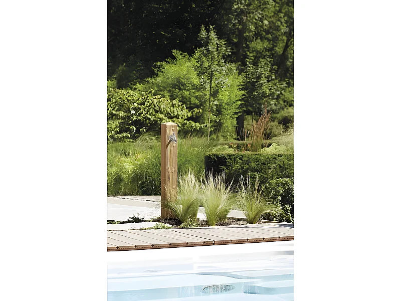 Fontaine "Wood" - Bois clair - 100 x 13 x 13 cm