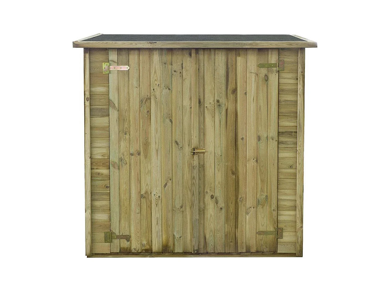 Abri jardin bois adossable "Lipki " - 1.79 x 0.9 x 1.78/1.87 m  - 1.61 m² - 12 mm - Avec plancher