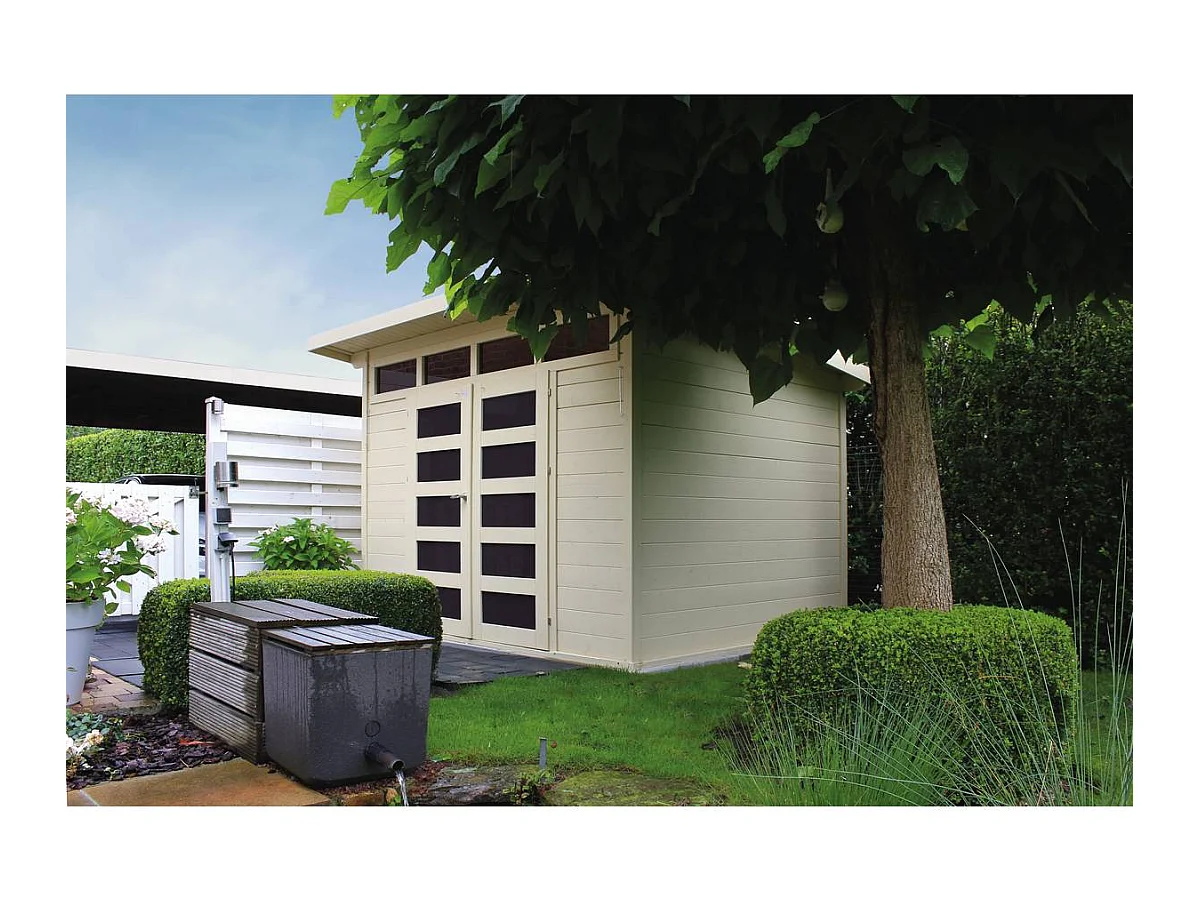 Abri jardin bois "Verona" - 7.2 m² - 3 x 2.4 x 2.33 m - 28 mm