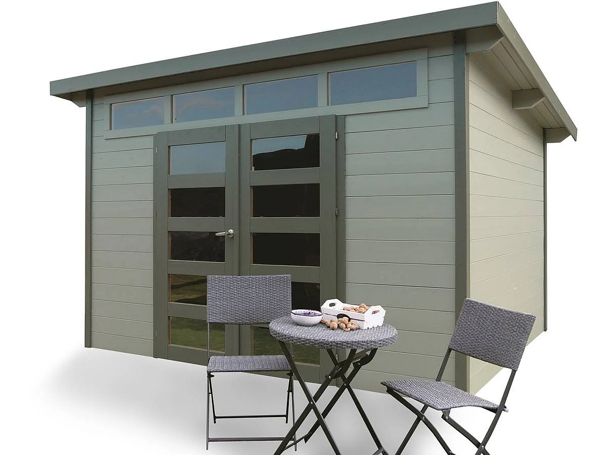 Abri jardin bois "Verona" - 7.2 m² - 3 x 2.4 x 2.33 m - 28 mm