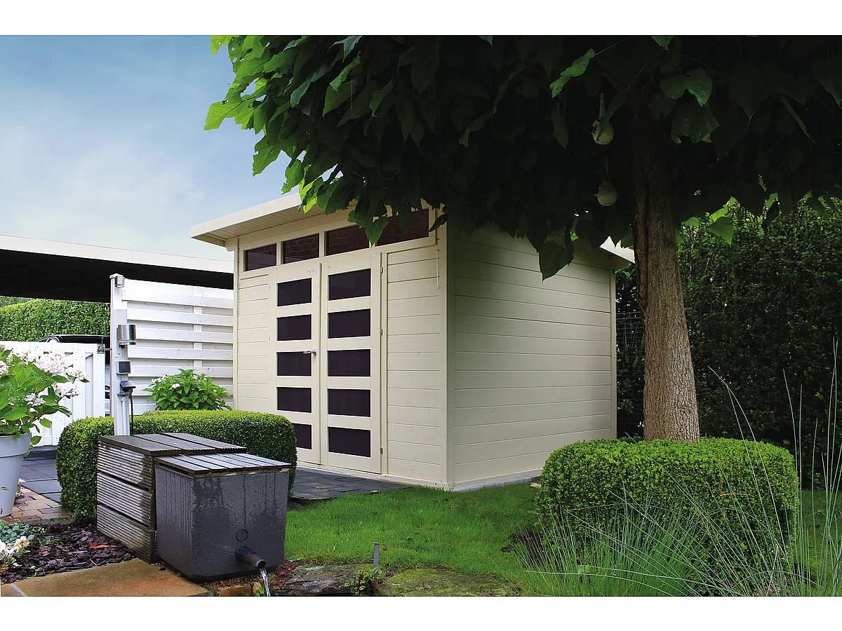 Abri jardin bois "Verona" - 7.2 m² - 3 x 2.4 x 2.33 m - 28 mm