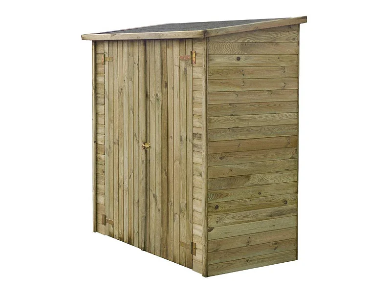 Houten tuinhuisje Lipki - 1.79 x 0.90 x 1.78/1.87 m, dikte 12 mm, behandeld met autoclaaf klasse III