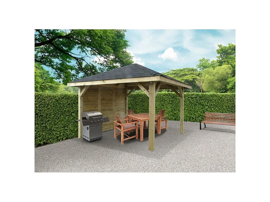 Kiosque en bois "Pavilion" - 8.64 m² - 3.47 x 3.47 x 1.93 m