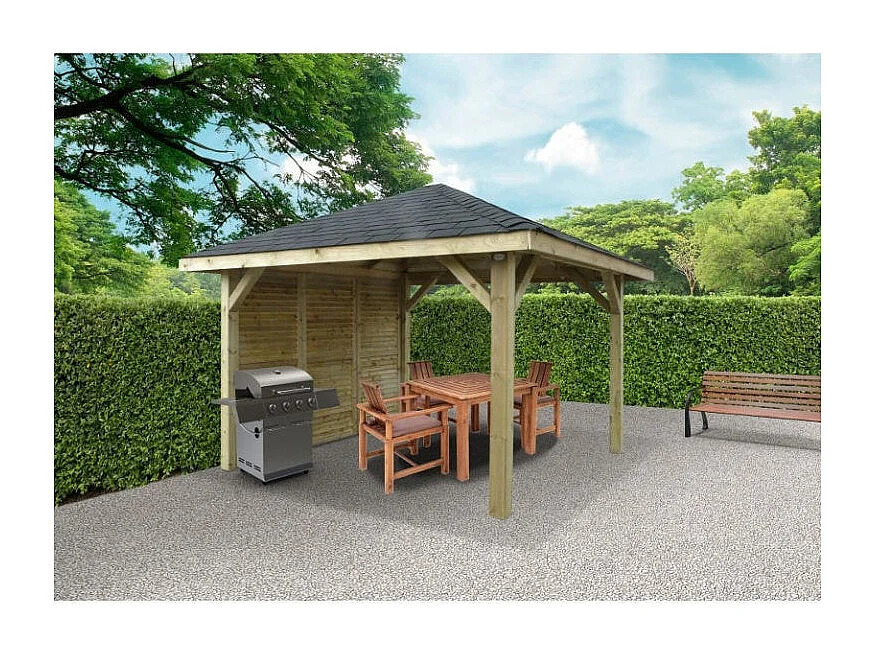 Kiosque en bois "Pavilion" - 8.64 m² - 3.47 x 3.47 x 1.93 m