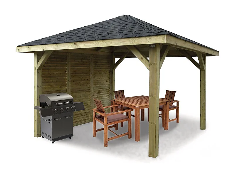 Kiosque en bois "Pavilion" - 8.64 m² - 3.47 x 3.47 x 1.93 m