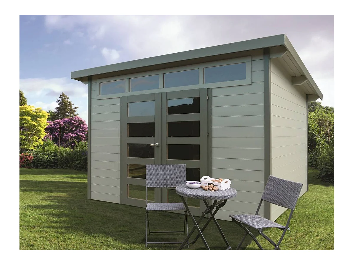 Abri jardin bois "Venezia" - 8.91 m² - 3.33 x 2.7 x 2.33 m - 28 mm