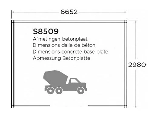 Abri jardin bois "York" - 8.88 m² - 2.98 x 2.98 x 3.64 m - 28 mm