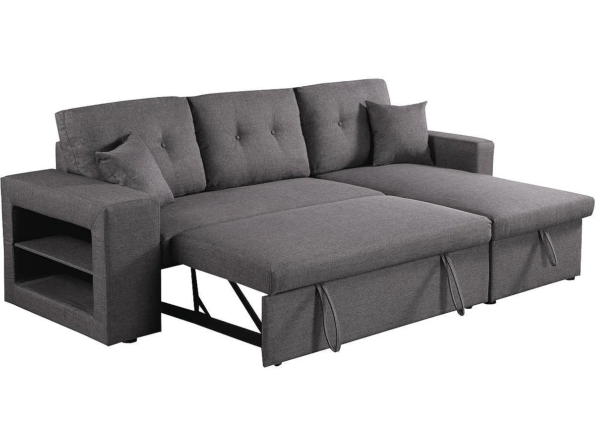 Kanapa narożna rozkładana "Axel" - Szary