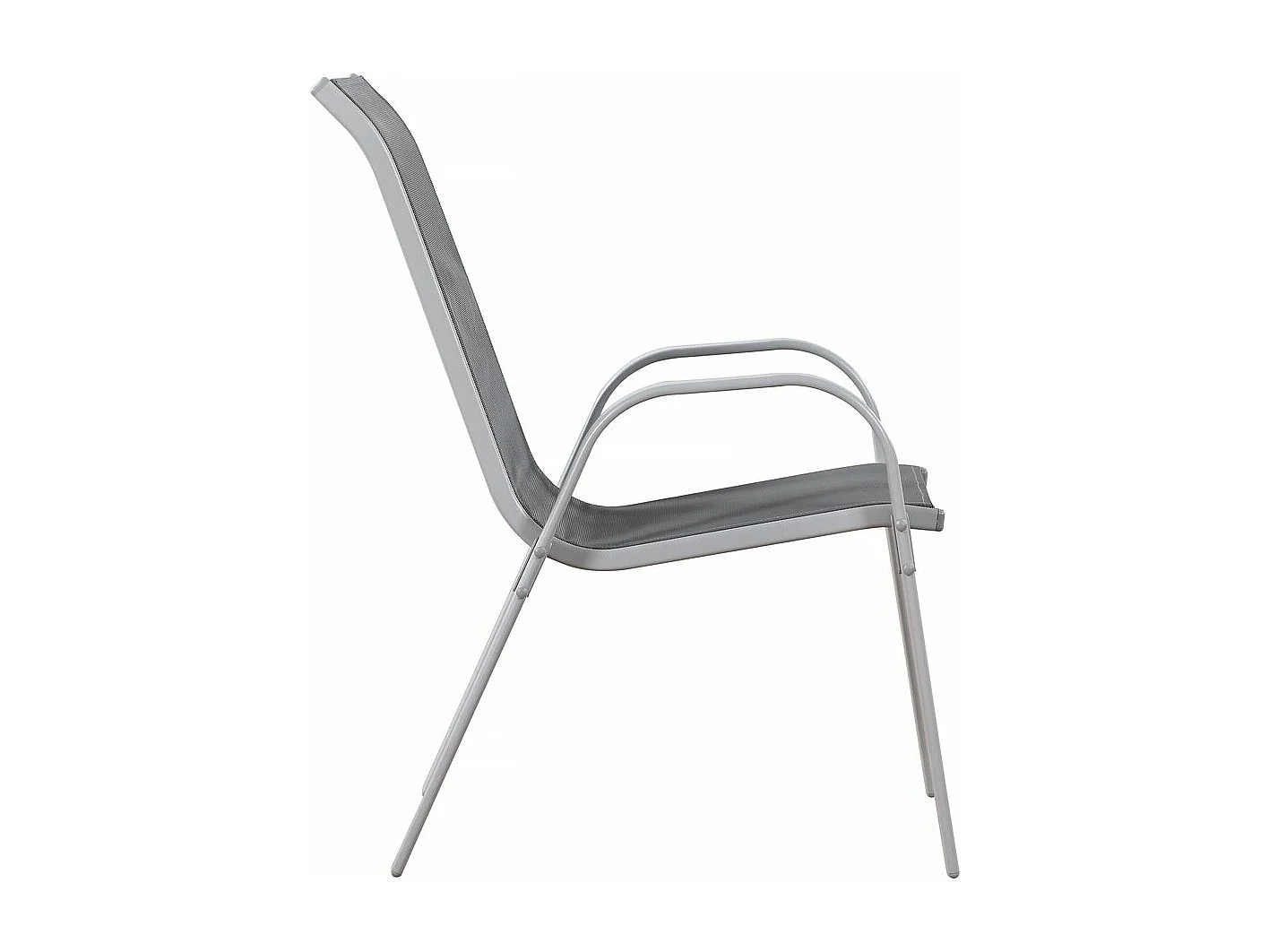 Fotel ogrodowy "Cordoba" Tekstylen - Phoenix - Ciemnoszary/Srebrny - zestaw 2 szt.