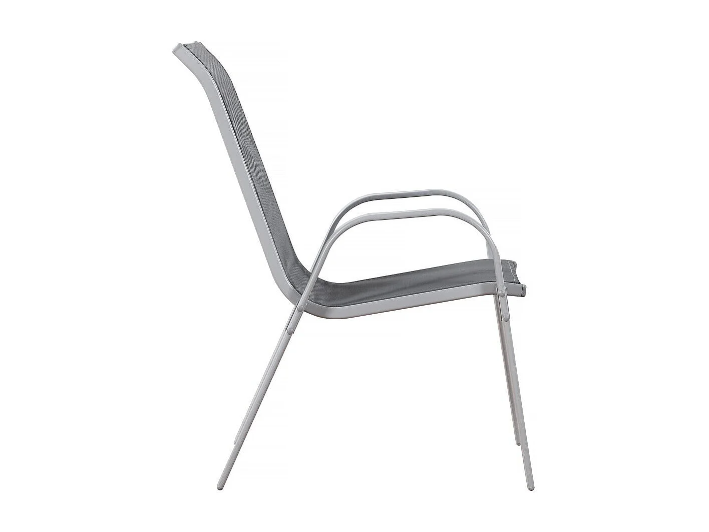 Fauteuil jardin Textilène "Cordoba" - Phoenix - Gris foncé - Lot de 2