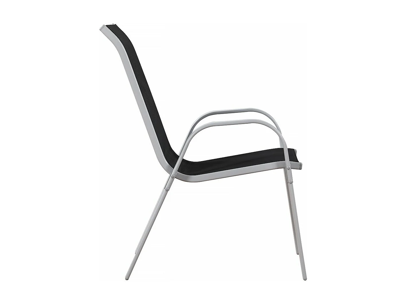 Fauteuil jardin Textilène "Cordoba" - Phoenix - Noir - Lot de 2