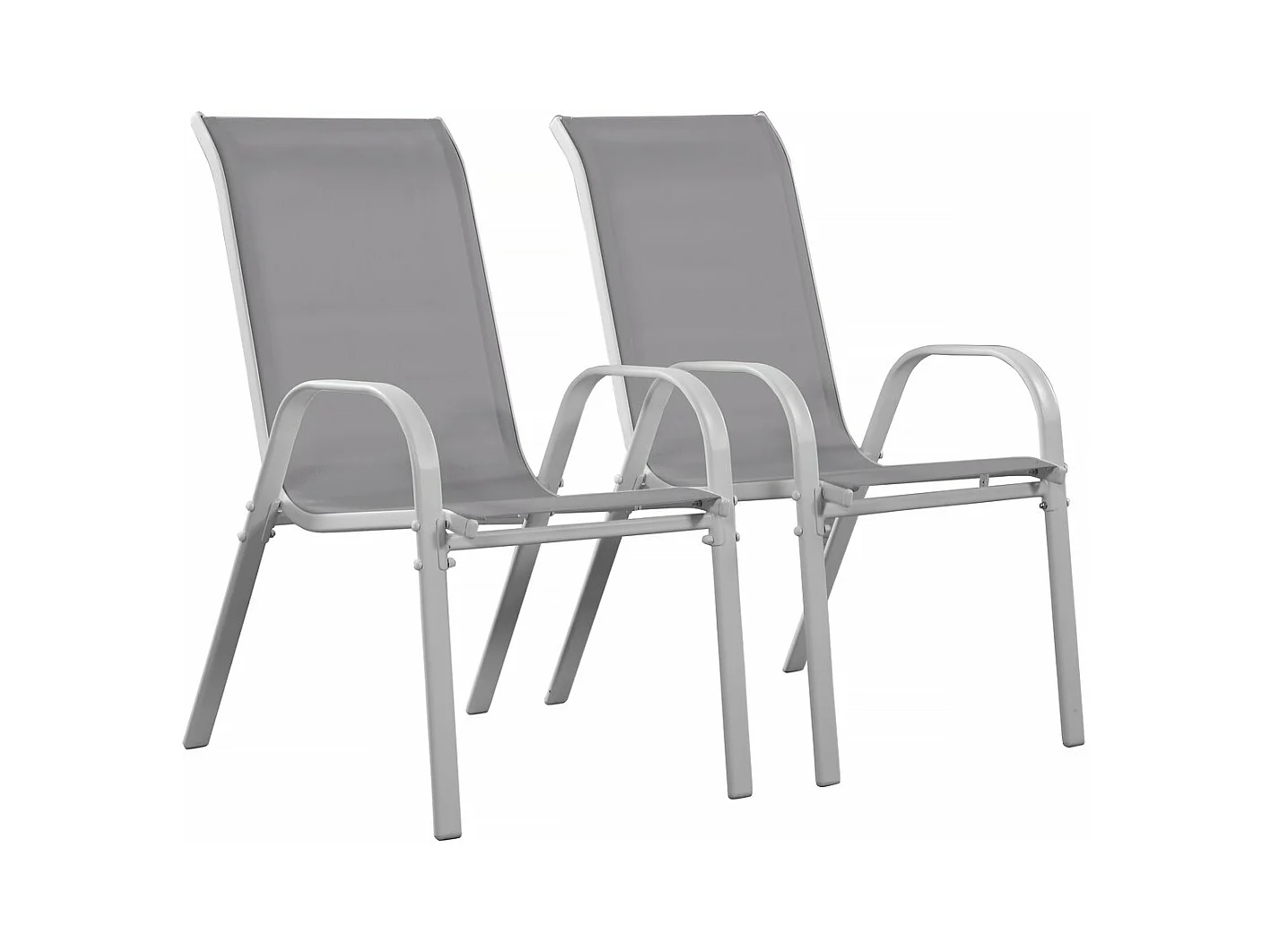 Fauteuil jardin Textilène "Cordoba" - Phoenix - Ecru - Lot de 2