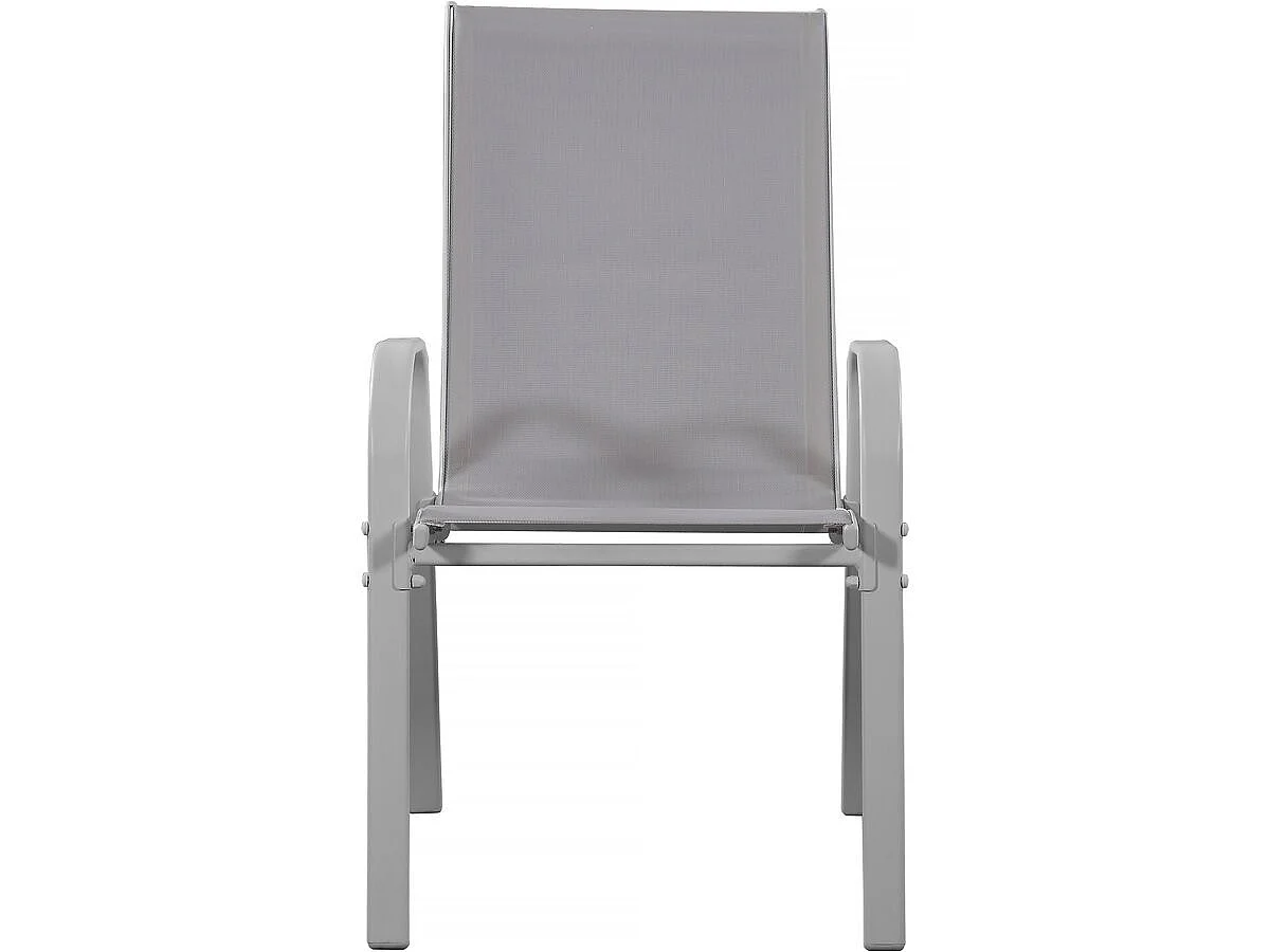 Tuinstoel "Cordoba" stoel fauteuil outdoor textileen - Phoenix - Ecru - Set 2 stuks