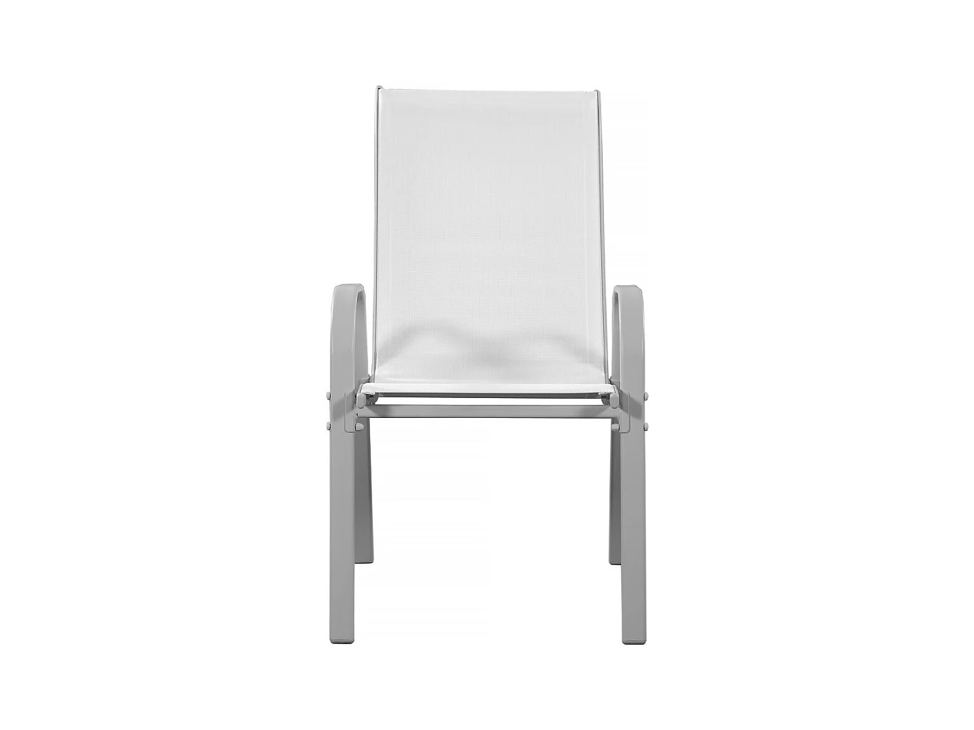 Sedia da giardino textilene "Cordoba" -Phoenix- Grigio chiaro-Set di 2