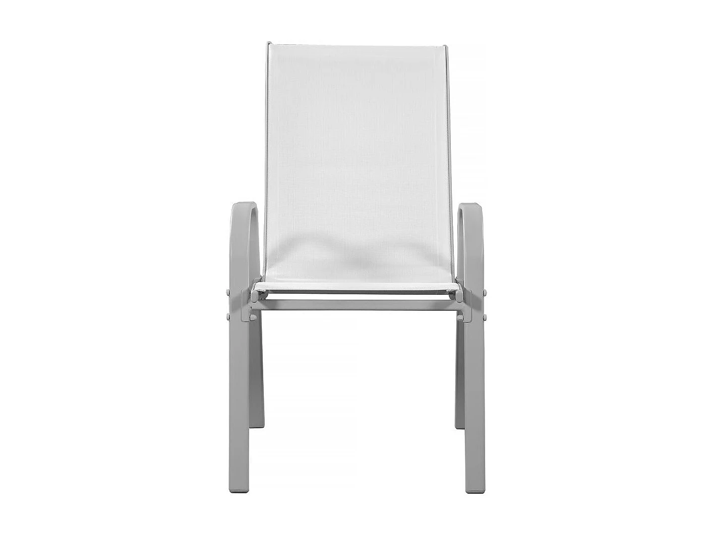 Fauteuil jardin Textilène "Cordoba" - Phoenix - Gris clair - Lot de 2