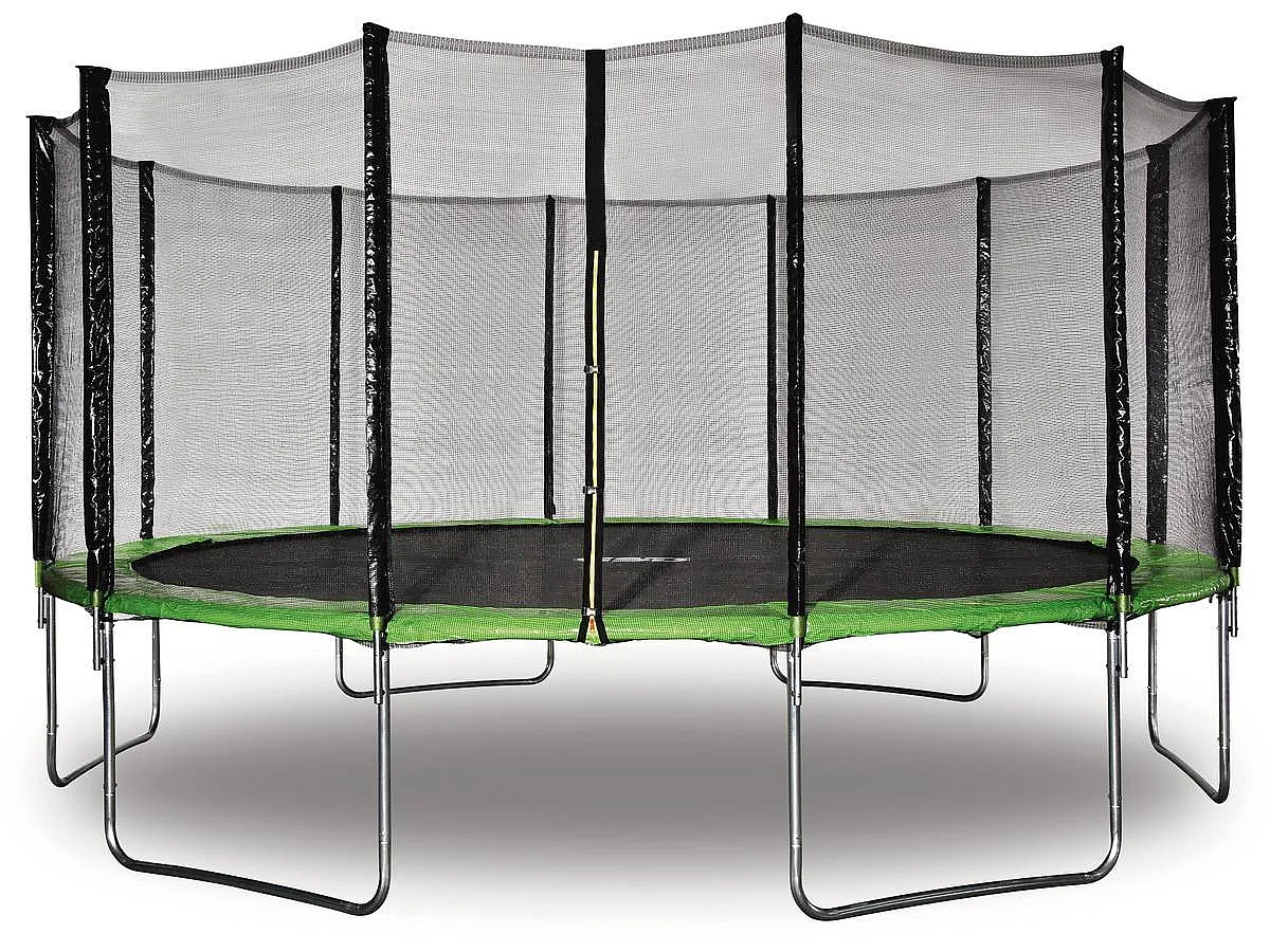 Trampoline buiten outdoor "Yoopi" - Ø 490 cm - Groen