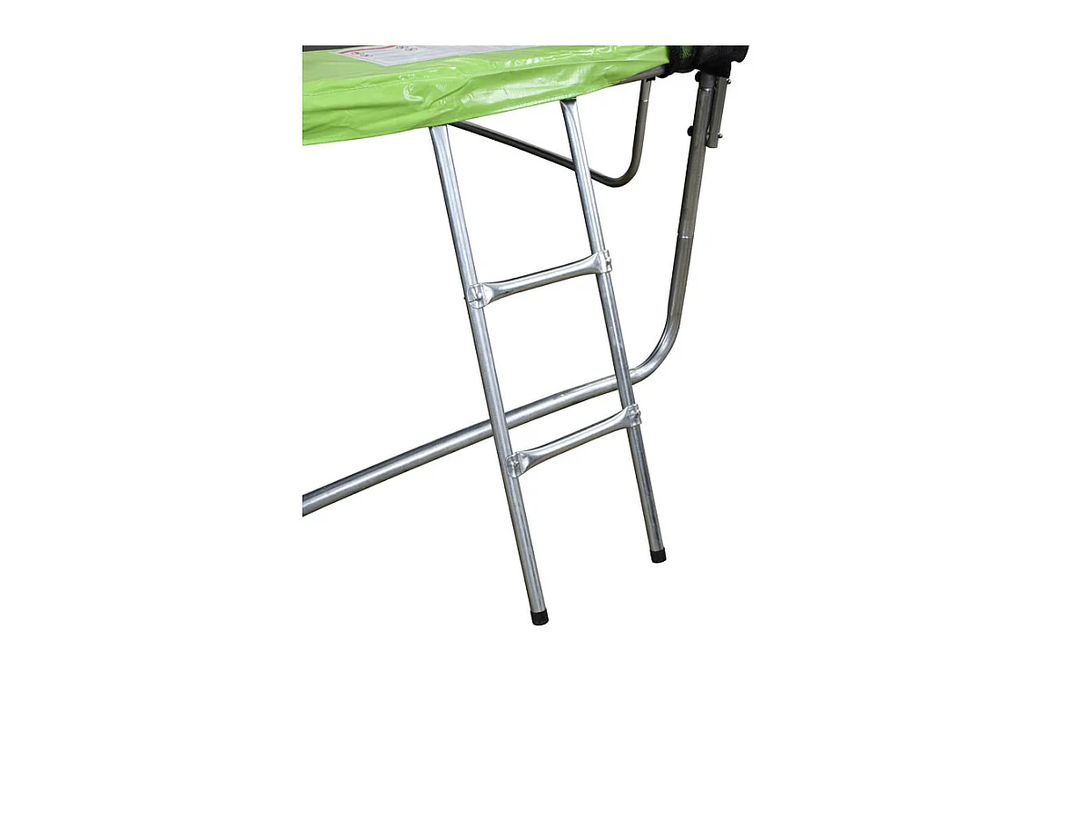 Trampoline "Yoopi" - Ø 3.05 m - Avec filet + échelle + couverture + kit d'ancrage