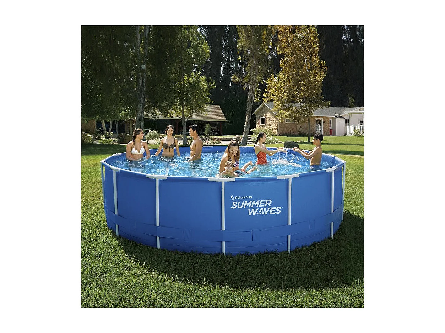 Piscine tubulaire - Ø 4,57 x 1,22 m - Sans filtration